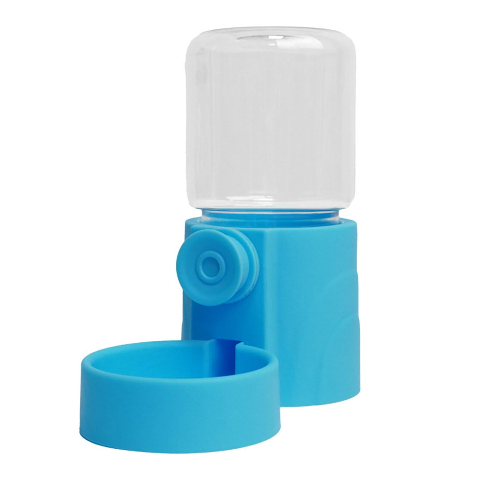 Bvdfgk Dog Cat Automatic Feeder Feeding Container Large Capacity Cage Hanging Dispenser Blue Water Dispenser