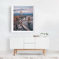 thumbnail image 2 of Above Lower Manhattan 02 - Manhattan New York Photography Cityscape Bridge Skyline Architecture Travel Poster White Framed Wall Art Print 6 x 8 inches, 2 of 3