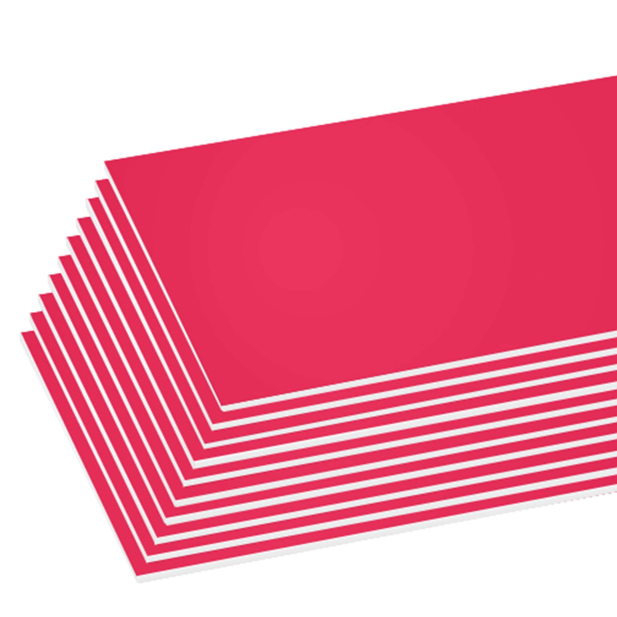 BAZIC Neon Pink Foam Board 20" X 30", Colored Foam Boards 3/16 Inch
