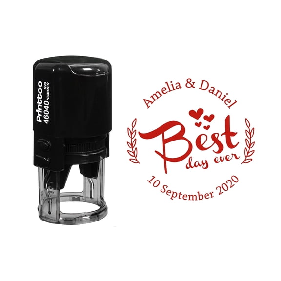 Printtoo Heavy Duty Dater Stamp With Invoiced By Text Self Inking Office Document Date Rubber Stamp-Black