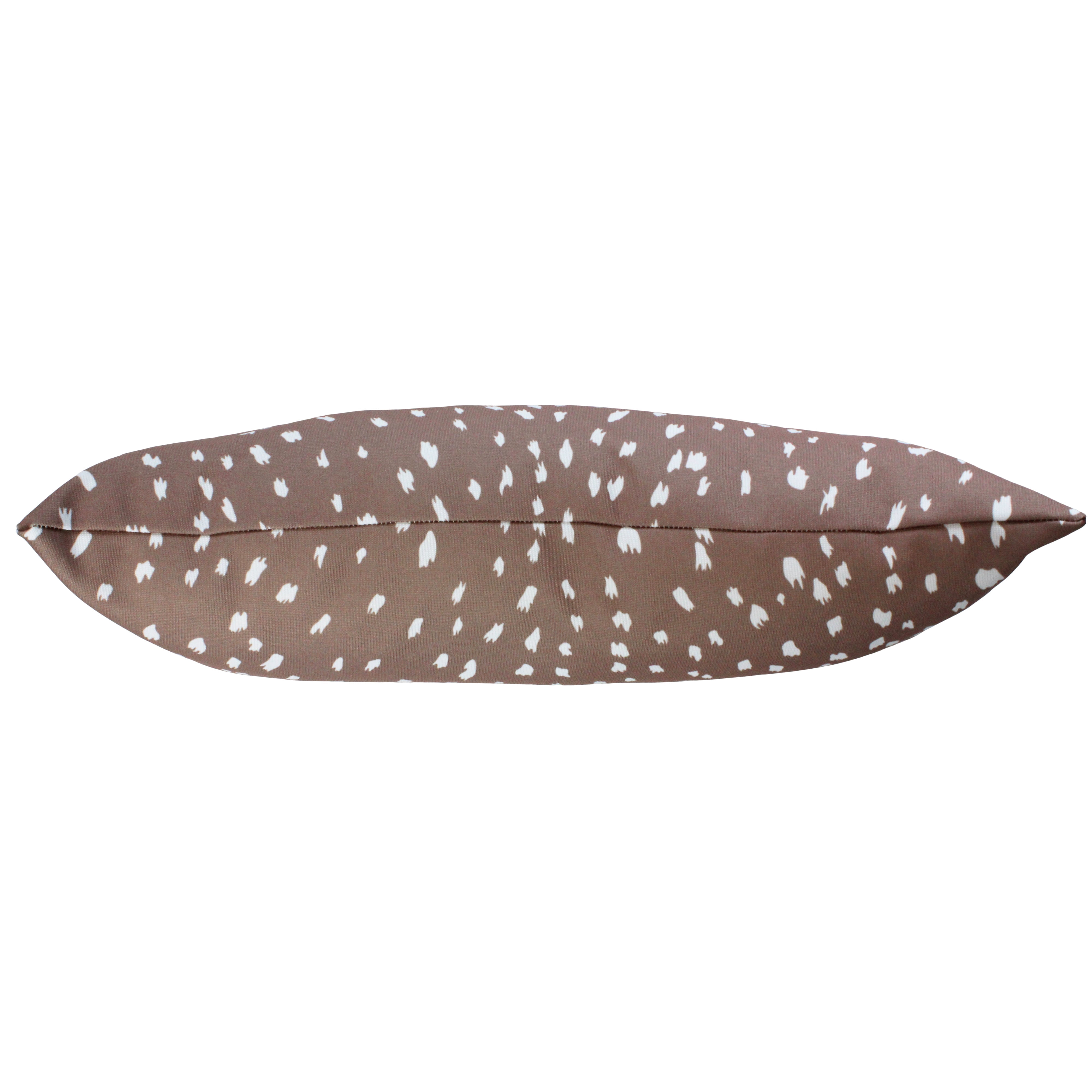 Everything Comfy Deer Fawn Print Decorative Pillow, 16x6 Inch, Mocha,