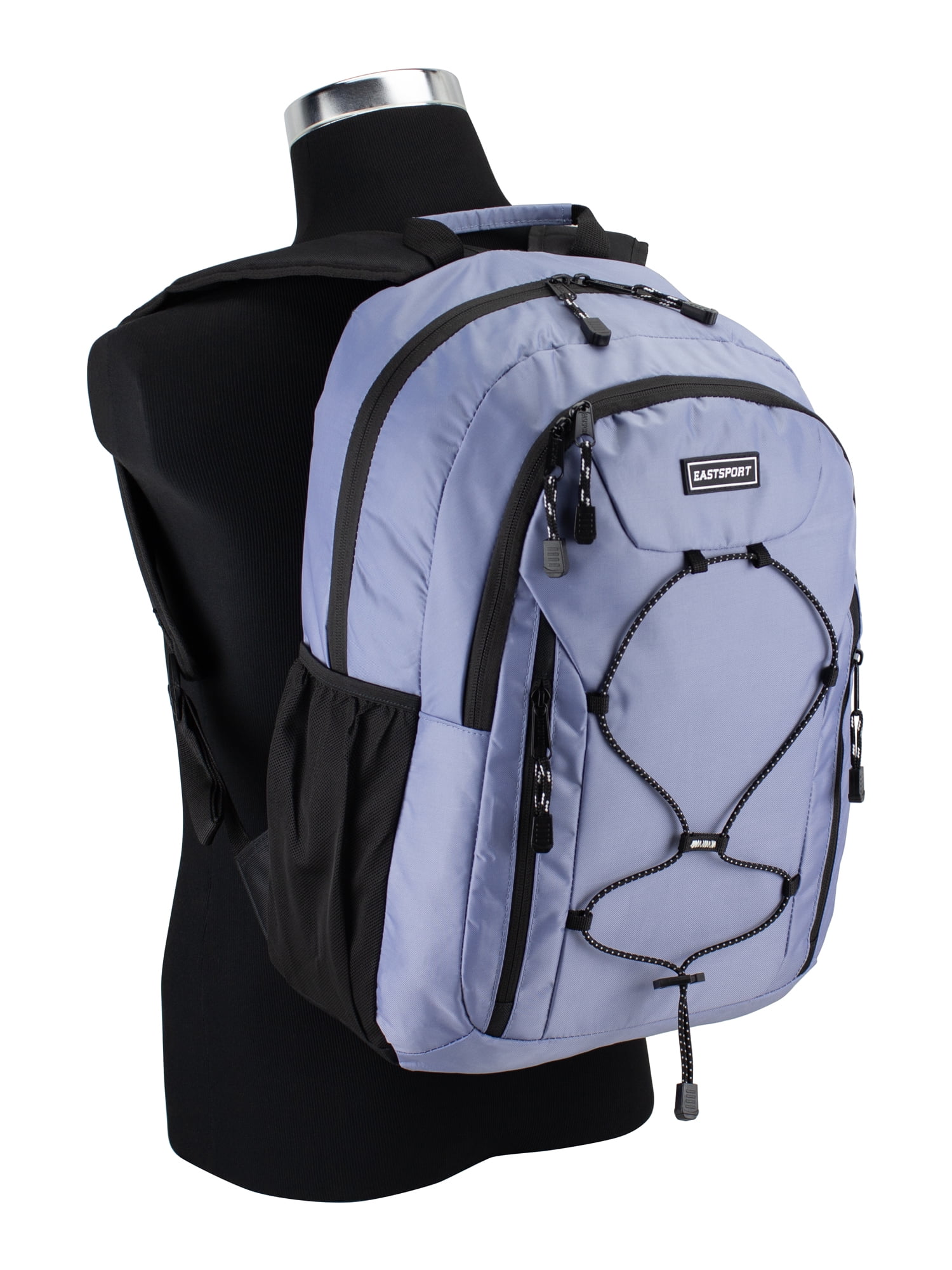 Eastsport Unisex Axis Sport 18.5" Bungee Backpack, Dark Denim