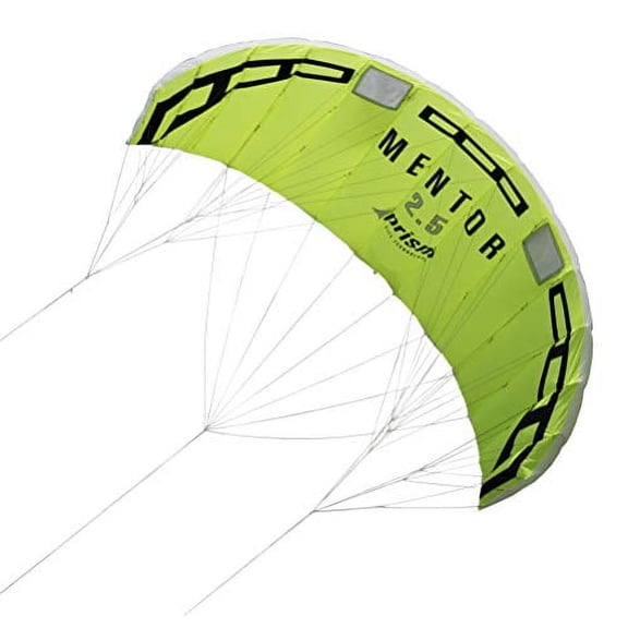 Prism Mentor 2.5m Water-relaunchable Three-line Power Kite Ready to Fly with Control bar, Ground Stake and Quick Release Safety Leash