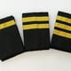thumbnail image 3 of Inteprter Charreteras de piloto de línea aérea únicas de 2 piezas, charreteras de piloto duraderas de tacto delicado, rayas fáciles Tela de costura y artesanía 3 barras, 3 of 6