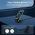 thumbnail image 6 of 15W Wireless Charger Fast Charging Stand for Samsung Galaxy S24 S23 Ultra S22 Plus S21 S20 S10 S9 S8 Note20,Fast Wireless Charging Station for iPhone 15 14 13 12 15 1,Google Pixel 8 Pro 7a, 6 of 7