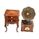 thumbnail image 2 of Muebles para casa de muñecas en miniatura con gramófono a escala 1:12 con mueble, accesorios para casa de muñecas, tocadiscos para microadornos, 2 of 9