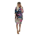thumbnail image 3 of CLOOCL Vintage Dress Women Newspaper Print Female Barrel Skirt Loose Casual Shift Dress, 3 of 4