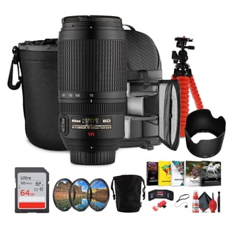 Nikon AF-P DX Nikkor 70-300mm f/4.5-6.3G ED (VR)Lens with Top