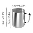 thumbnail image 3 of Stainless Steel Milk Frothing Pitcher with Measurement Scale for Latte Art and Cappuccino Preparation, 3 of 7
