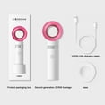 thumbnail image 6 of LSLJS Portable Handheld Bladeless Fan, Powerful Mini Personal Fan USB Rechargeable Battery Operated Desktop Table Fan with Base, 3 Speeds Strong Airflow Quiet Cooling Fan for Home Office, 6 of 6