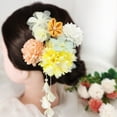thumbnail image 2 of Silk Chrysanthemum Flower Accessory Set for Women and Girls for Chic Hair Styles, 2 of 11