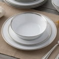 thumbnail image 4 of Noritake Whiteridge Platinum 12-Piece Dinnerware Set, Service for 4, 4 of 7