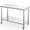 silver With casters 48*24*35inch, variant on Kojooin Heavy-Duty Nsf Certified Stainless Steel Food Preparation Table, Double-Layer Commercial Workbench with Adjustable Lower Shelf and Legs, Suitable for Kitchen, Dining Room Or Home Use