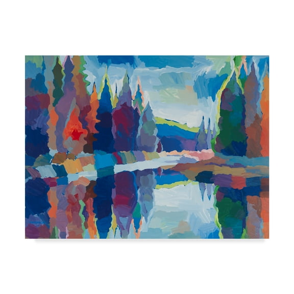 Trademark Fine Art 'Gateway To Paradise Trees' Canvas Art by Hooshang Khorasani