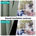 thumbnail image 4 of NICETOWN 100% Blackout Curtains 63 inches Long for Bedroom with Black Liner, 2 Layers Full Blackout Insulated Noise Reducing Drapes Rod Pocket, 42"x63", Greyish Green, Set of 2, 4 of 8