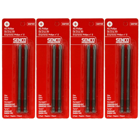 Senco EA0122 #2 Phillips Duraspin Drive Bit Set 2ct (4-Pack)