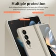 thumbnail image 4 of Compatible with Samsung Galaxy Z Fold 3 5G Case with Hinge Protection & Glass Screen Protector, Full Body Shockproof Wireless Charging Cover Phone Case for Samsung Galaxy Z Fold 3, White, 4 of 7