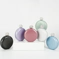 thumbnail image 7 of 140ml Flask Portable Leak-proof Faux Crystal Lid Alcohol Flask for Office, 7 of 7