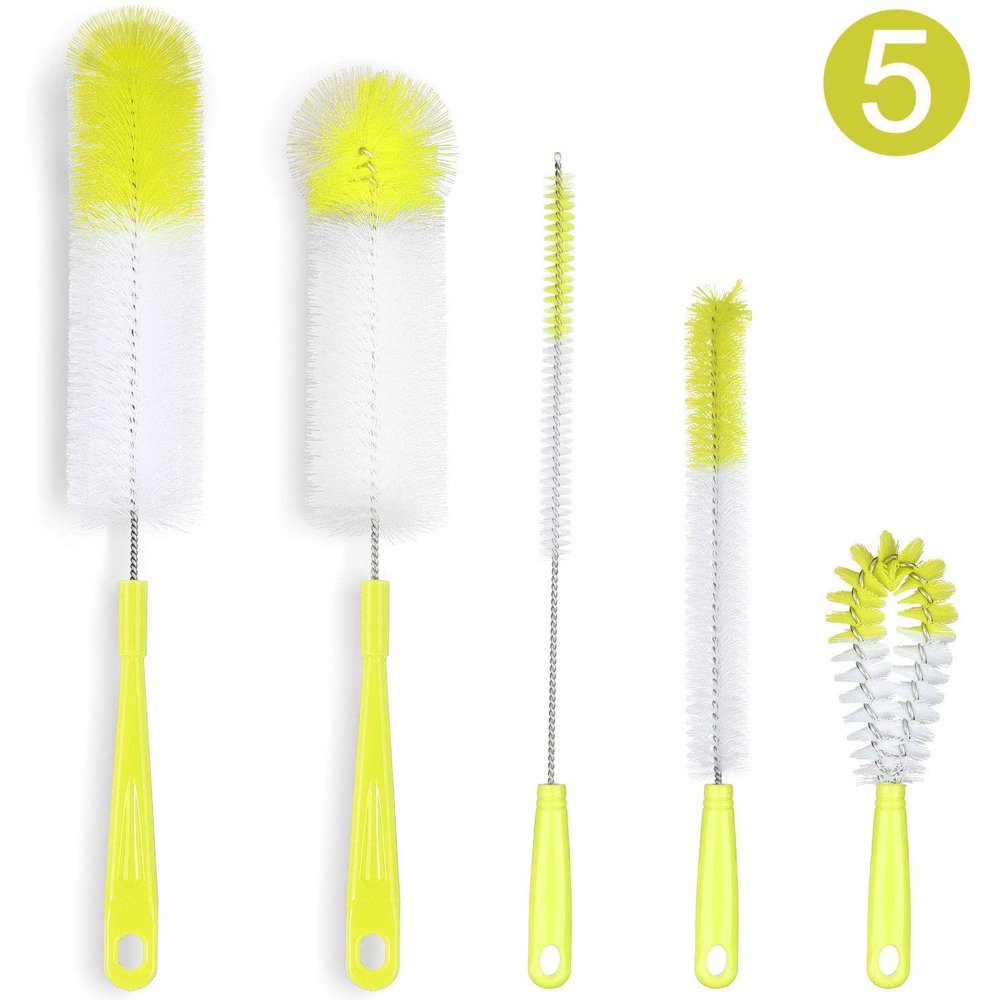 Bottle Cleaning Brush Set Long Bottle Cleaner for Washing Beer/Wine