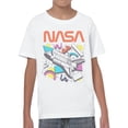 thumbnail image 2 of Officially Licensed Nasa Retro NASA Shuttle Illustration Youth's T-shirt, 2 of 3