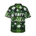 thumbnail image 3 of Picia Happy Easter Gentle Cotton Regular Fit Short Sleeve Casual Hawaiian Shirt for Men-Large, 3 of 9