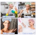 thumbnail image 4 of Song Yu Reusable Waterproof PEVA Shower Cap 28 cm Pink, Blue, Green (18 Pack), 4 of 7