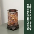 thumbnail image 3 of Dawhud Direct | Vp Home Mosaic Glass Fragrance Warmer Glowing Amber, 3 of 7