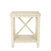 Safavieh Mia Nautical Rustic End Table, Vintage Cream