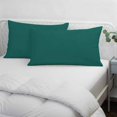 thumbnail image 4 of Dark Green King Pillow Covers, Modern Pure Dark Green Soft Breathable Throw Pillow Cases with Invisible Zipper, Decorative Pillowcase Pillows Protectors for Sofa Bed Couch 20"x36", 4 of 9