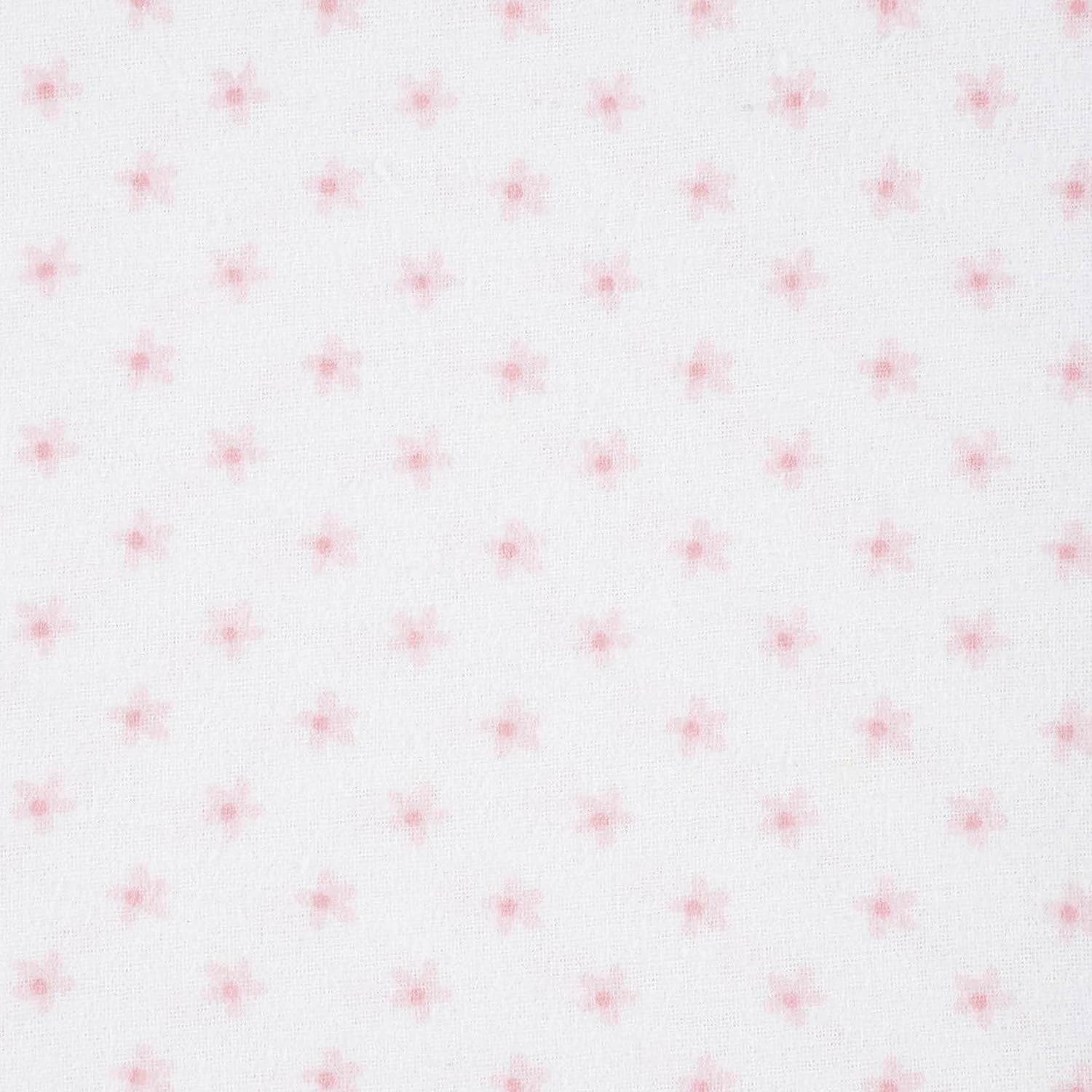 Gerber Baby Girls 100% Cotton Flannel Receiving Blankets, 5-Pack