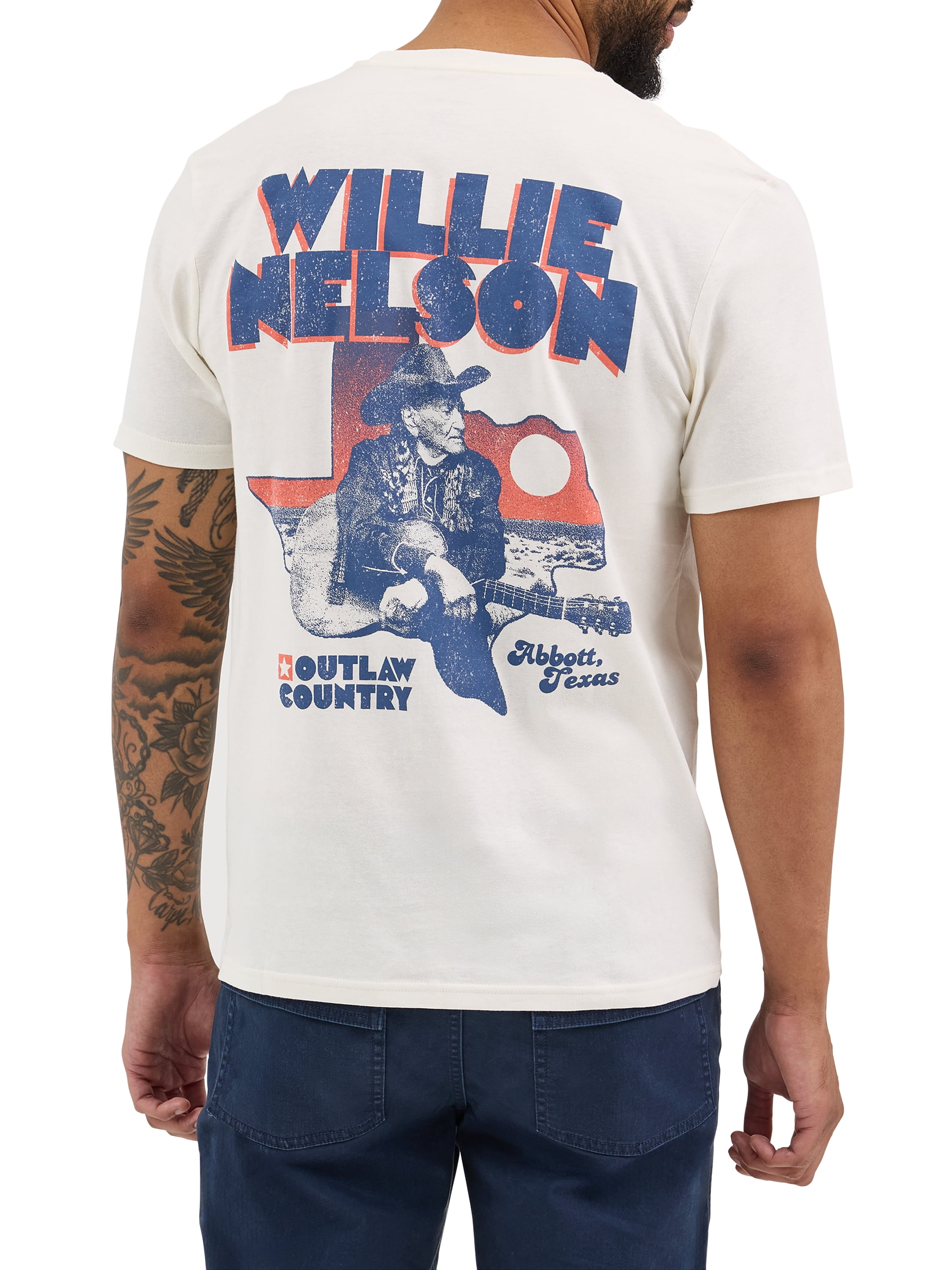 Wrangler® Men's Short Sleeve Willie Nelson Graphic Tee, S-3XL