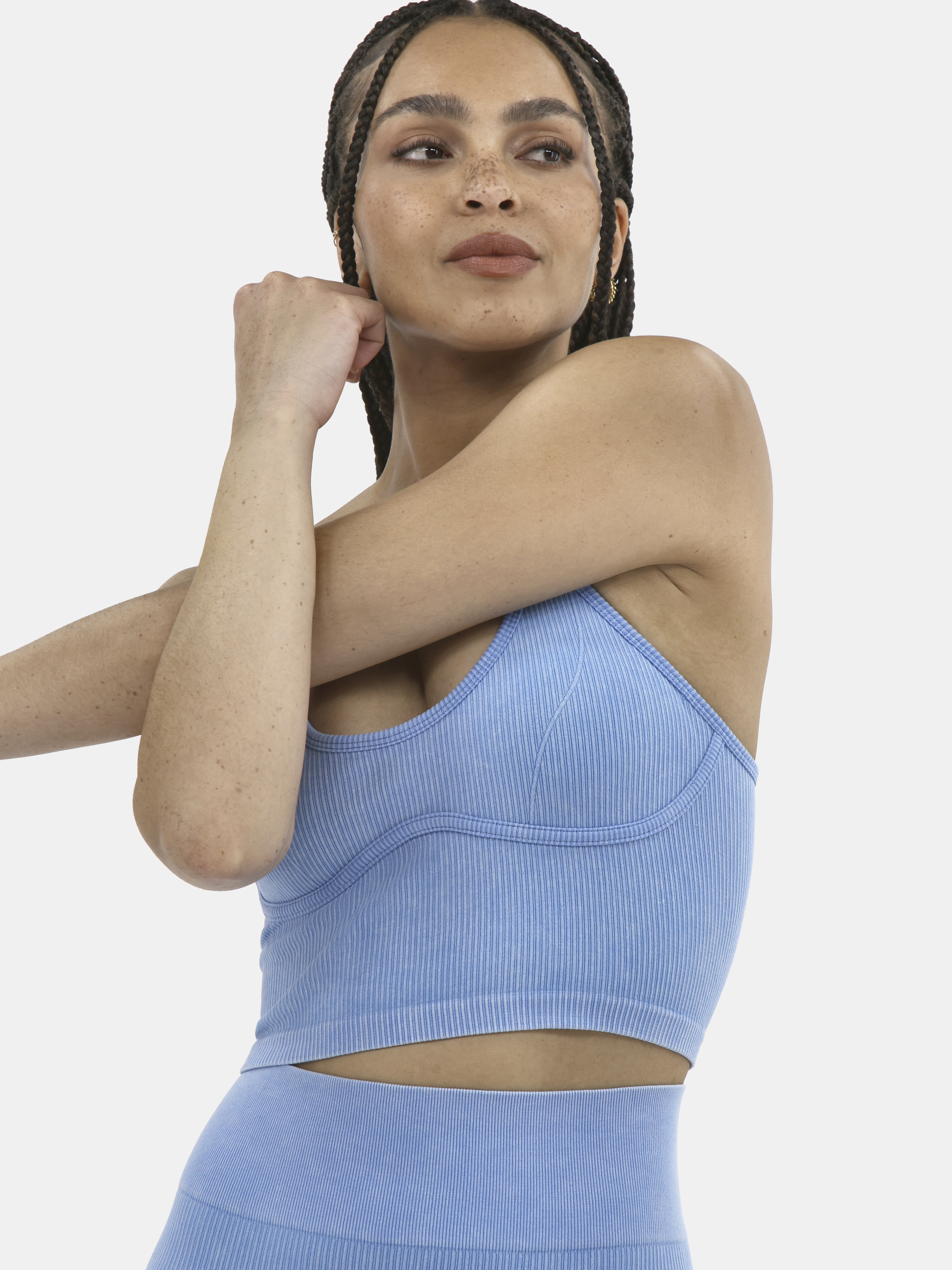 No Boundaries Active Corset Seamless Sports Bra and Leggings Set, 2-Piece, Women's