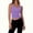 #0134-Purple, variant on Pounoo Womens Summer Tank Tops Scoop Neck Henley Button Ribbed Knit Vests Slim Fit Sleeveless Shirts Casual Basic Solid Color Blouse Gift