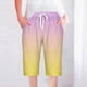 thumbnail image 1 of Puntoco Pantalones cortos de verano para mujer, moda 2024, pantalones cortos para mujer, pantalones casuales, pierna recta, cordón, cintura elástica, pantalones sueltos y cómodos con bolsillos, 1 of 5
