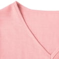 thumbnail image 7 of TKLPEHG Womens 3/4 Sleeve Tops Linen Shirts V Neck Three Quarter Sleeve Casual Loose Fit Blouses Boho Fashion Tops (Pink,S), 7 of 7