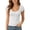 White, variant on KHONTS Women's Short Sleeve T-Shirts Low Scoop Neck Slim Fitted Ribbed Knit Casual Crop Tops Yellow S