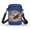 250 Years Independence Eagle Design, variant on FUIALDOLG Adjustable Case Strap Cell Phone Purse for Travel Running, Polyester Lightweight Crossbody Bag, Blue Floral Ink Pattern