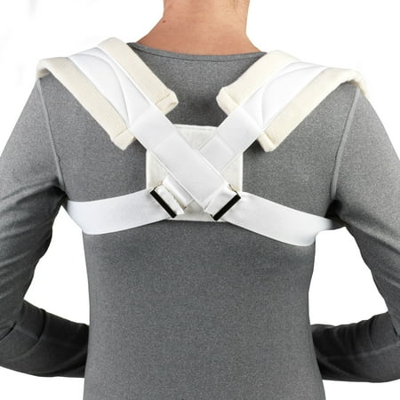 OTC Clavicle Strap, Figure-8 Design, White, Small