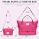 thumbnail image 2 of Bolsa de viaje WOOMADA Weekender Overnight para mujer, color rosa intenso, 2 of 7