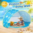 thumbnail image 2 of Carpa de playa para bebés Monobeach Ocean Pop Up 120 x 77 x 60 cm UV50+, 2 of 7