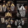 thumbnail image 2 of Silver Table Lamp Grape Clustered Decorative for Living Room Bedroom, 2 of 5