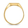 thumbnail image 2 of 14k Yellow Gold 9.0x10.5mm Mens Signet Ring Man   For Dad Mens  For Him, 2 of 11