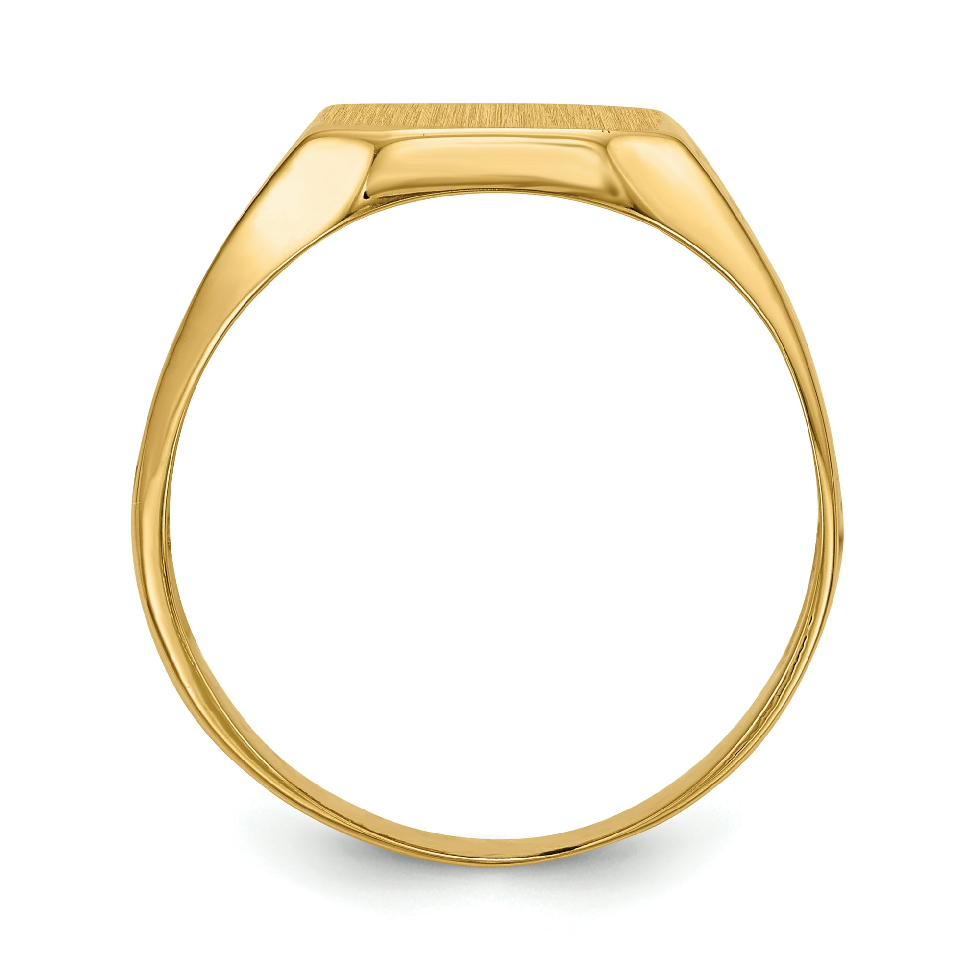Ice Carats Designer Jewelry Gift Canada 14k Yellow Gold 9.0x10.5mm Mens Signet Ring Man For Dad Mens For Him Gold