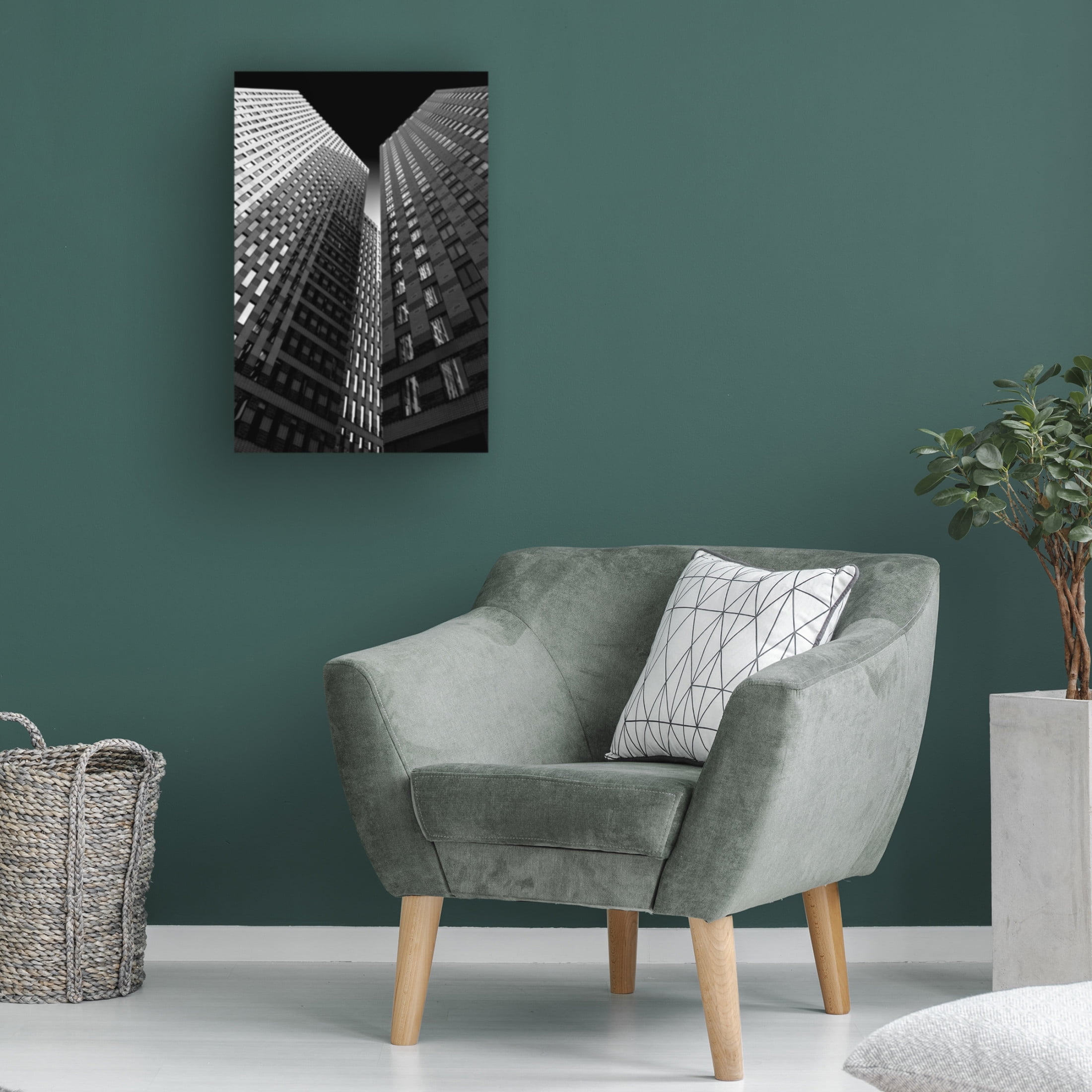 Canvas Wall Art - Greetje van Son 'Between Giants' Wall Art for Living Room, Bedroom, or Office Décor by Trademark Fine Art - 12 x 19 Inches