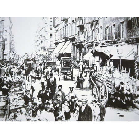 Street Market in Mulberry Street, Lower East Side, New York City, 1906 Print Wall (Best 80 Lower On The Market)