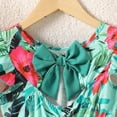 thumbnail image 6 of Sentuca Girls Summer Dresses Flower Fly Sleeve Sundress Casual Mini Dresses for Kids Clothes Size 5-6Years, 6 of 8