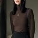 thumbnail image 4 of Tops de mujer Camisas de manga larga Slim Casual Jerséis Camiseta Tops básicos, 4 of 6