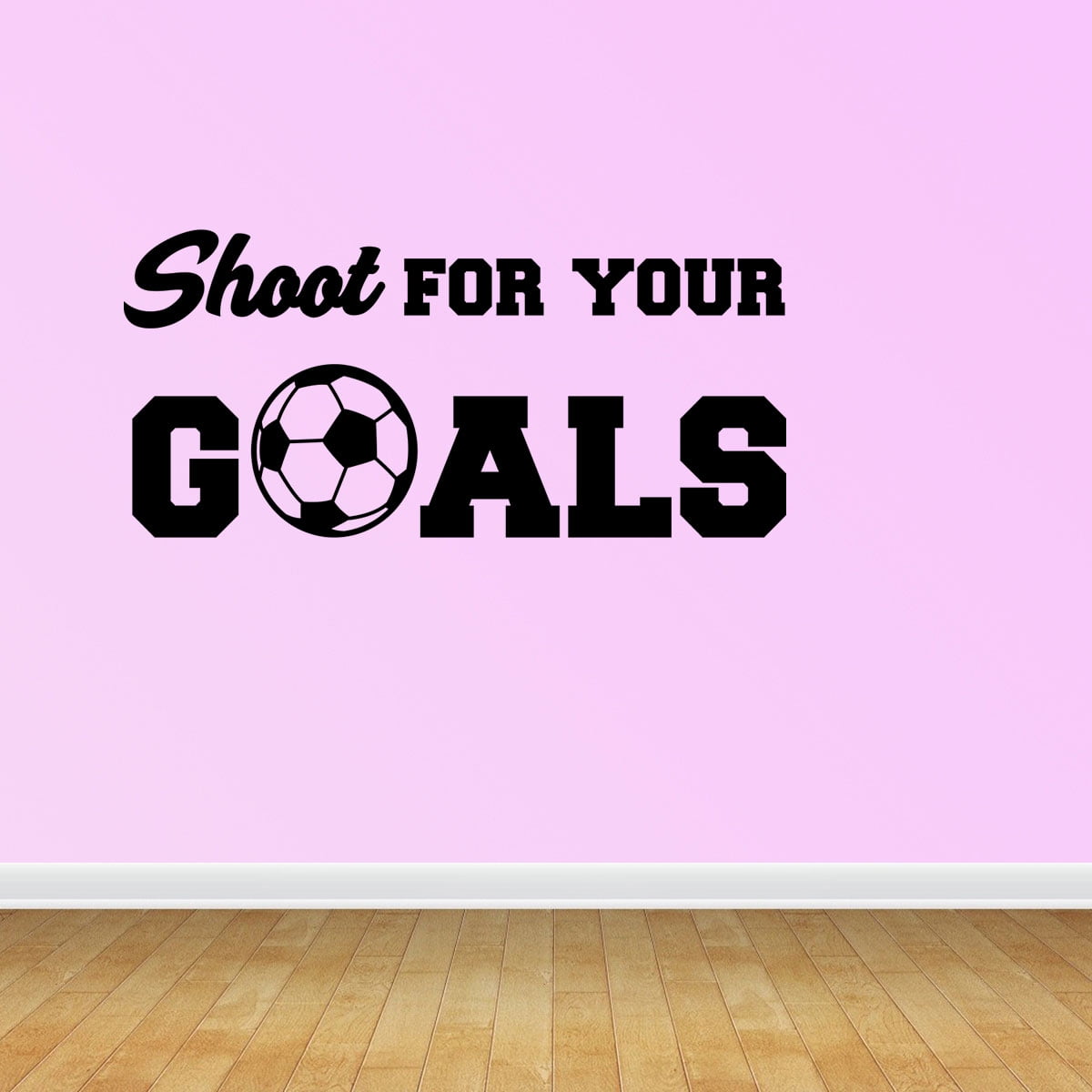Soccer Shoot For Goals Soccer Quote Vinyl Wall Decals Sports Decal JP179