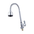 thumbnail image 3 of Grifo de agua fría individual, grifo de cocina, grifo de fregadero, fácil de usar, grifo giratorio de 360 ​​grados, para el hogar, Sin montaje en pared, 3 of 8