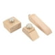thumbnail image 4 of Bloque de lijado de madera de 3 piezas, bloque de lijado manual de madera con bisel cuadrado uniforme, clip para lijar bordes de cuero artesanal., 4 of 14